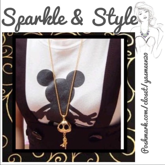 🆕✨💖Golden skeleton necklace - Picture 3 of 3