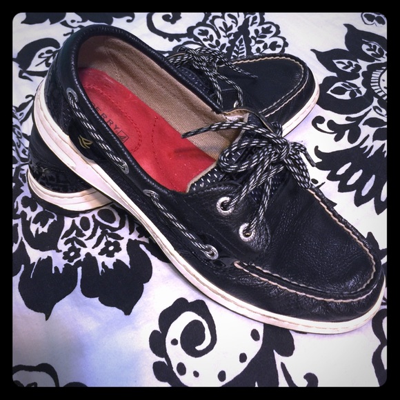 Black sperrys