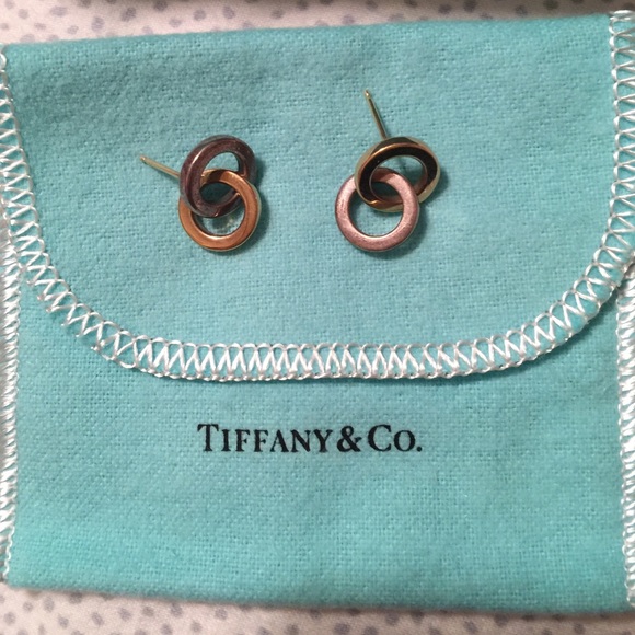 Tiffany's 18k gold and Sterling Silver Earrings