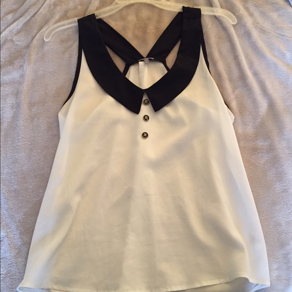 Dress Black and White Tank Top