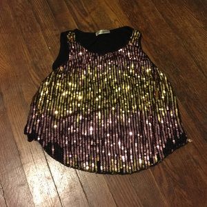 Sequined crop top