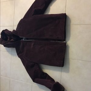 Ladies 100%suede leather jacket