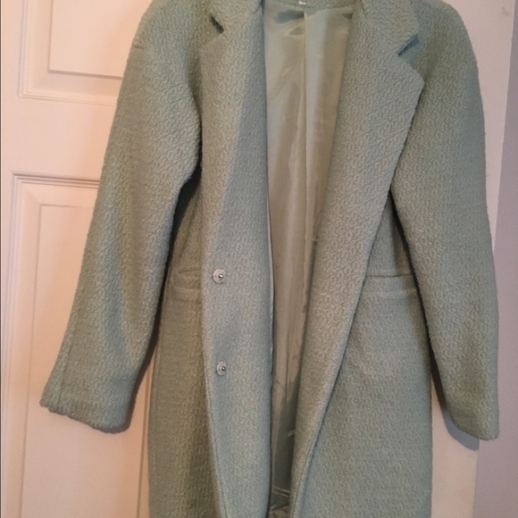 New Mint Green wool Coat!