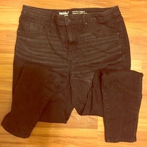 High waisted skinny jeans