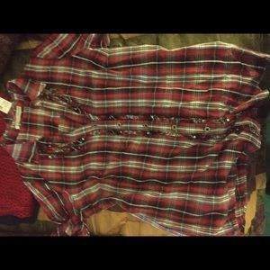Plaid women's blouse