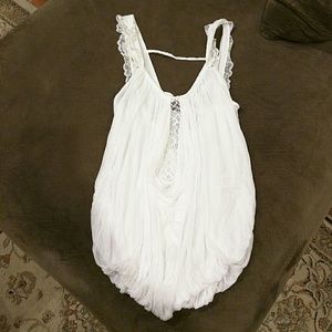 White Free People tank top