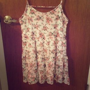 Deb Floral Trapeze Babydoll Dress, Open Back, S