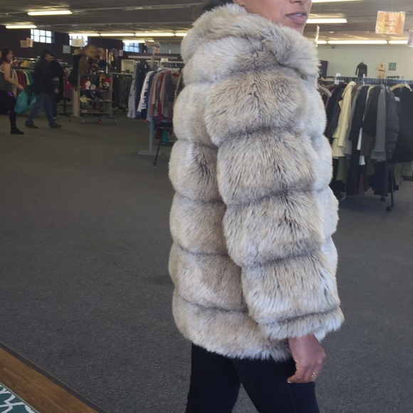 Faux fur jacket