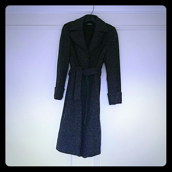 United Colors of Benetton Tweed Coat with Belt