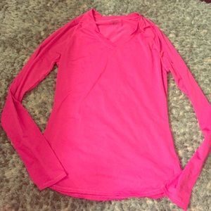 Pink Long Sleeve Work Out Top