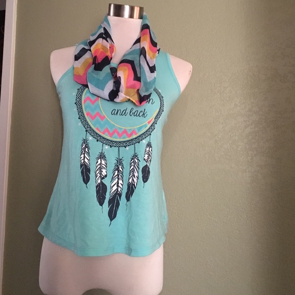 🙉Tank top with scarf🙈
