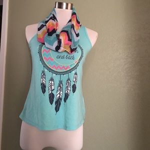 🙉Tank top with scarf🙈