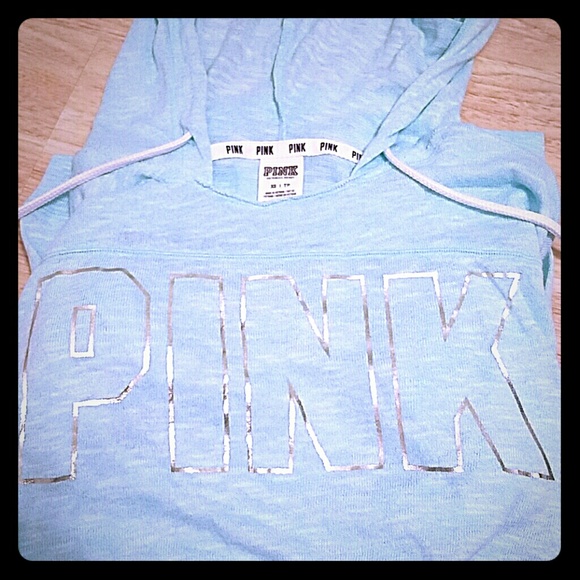 PINK Victoria's Secret Tops - NEVER WORN VS Pink Open-Back Hoodie