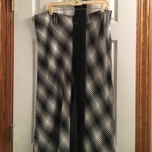 Black and off white skirt