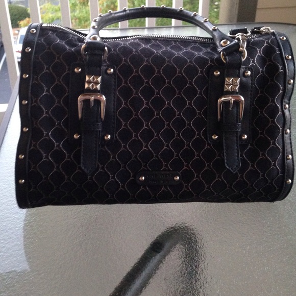 Nine West Bag Black & Metallic with Silver Studs