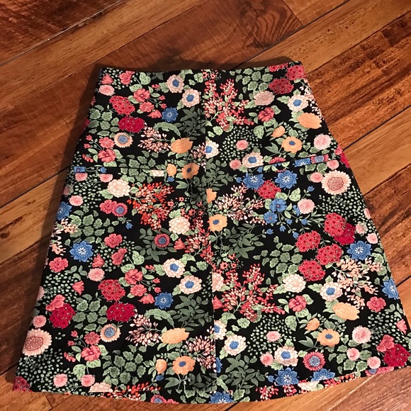 floral midi skirt
