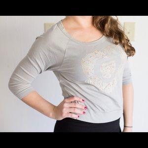 Crop 3/4 sleeve top