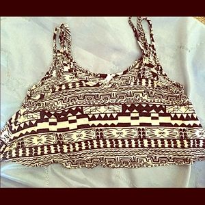 Aztec patterned crop top