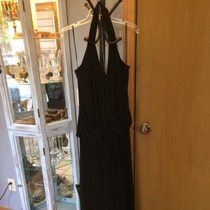 Floor length halter style gown