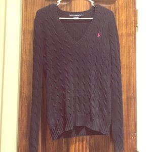 Navy Blue/Pink Ralph Lauren Sweater