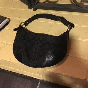 Black coach purse