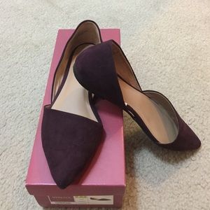 Merona burgundy poppy flats
