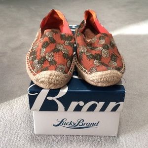 Lucky Brand pineapple espadrilles
