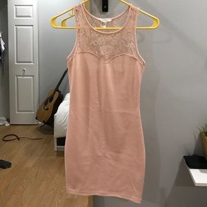 F21 Pink lace dress