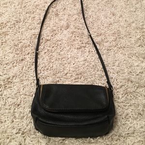 black H&M leather satchel bag