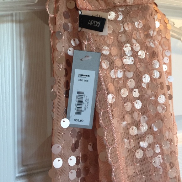 Copper sequin Infiniti scarf - Picture 2 of 3