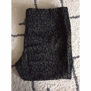 Ava & Viv Leopard Ankle Pants - 24W
