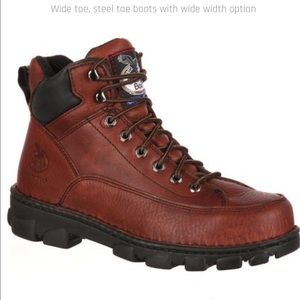 Men's steel toe work boots!