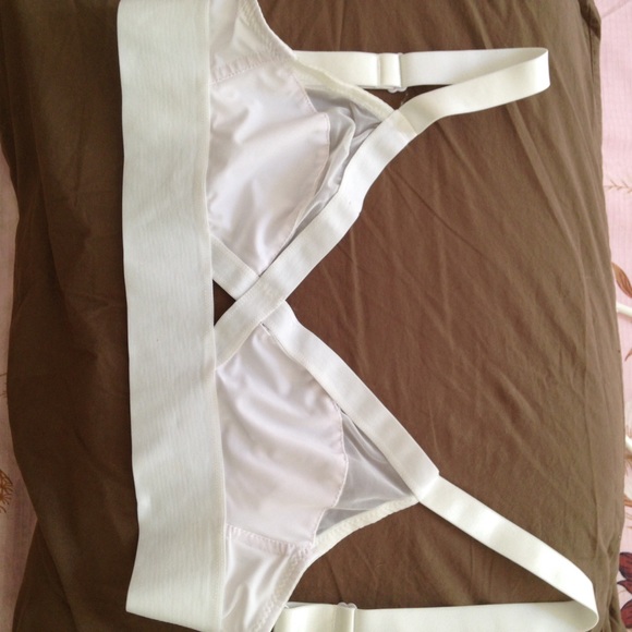 White mesh strappy festival bralette