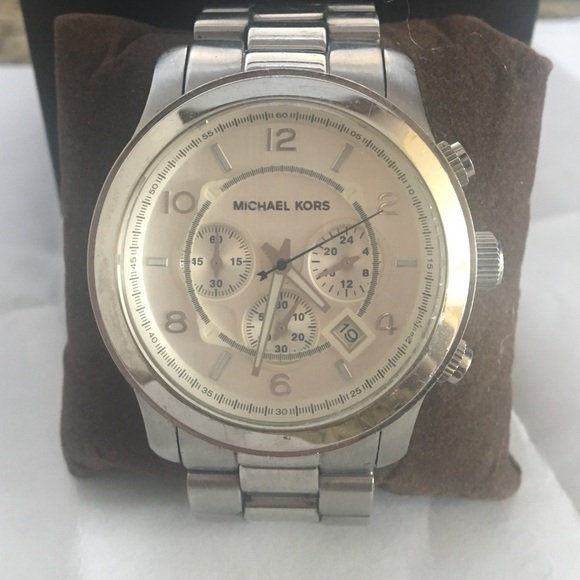 Men's Silver Michael Kors ⌚️