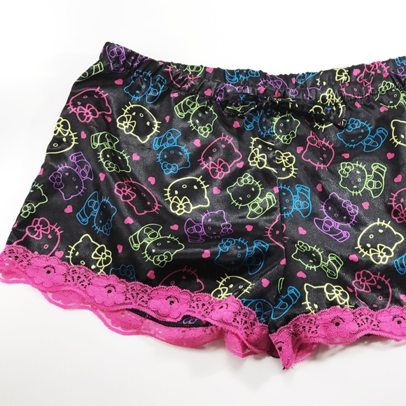 Hello Kitty Multi Color Silky Pajama/Lounge Shorts