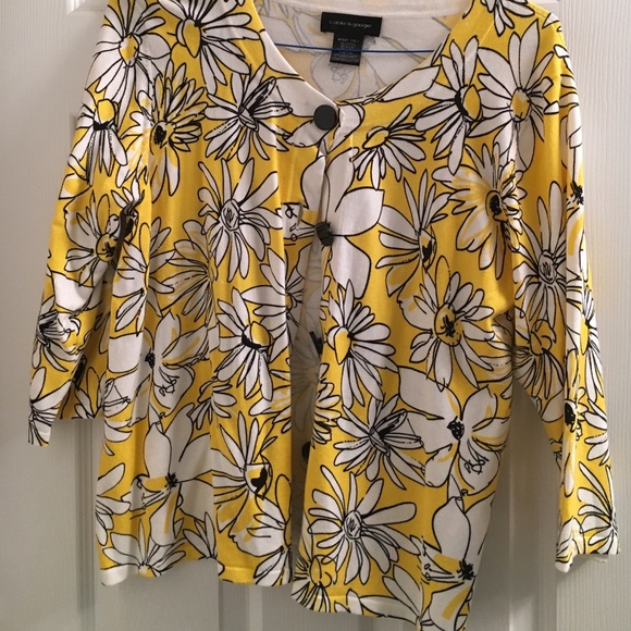 Floral print sweater