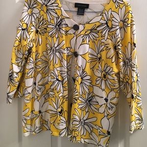 Floral print sweater