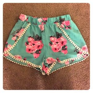 Floral print shorts