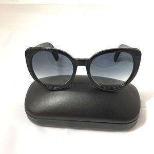 Cutler and Gross Black Cat Eye Sunglasses
