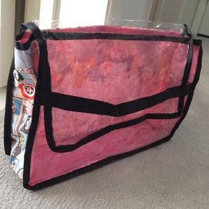 LeSportsac clear fold over toiletry bag