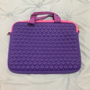 Purple laptop bag