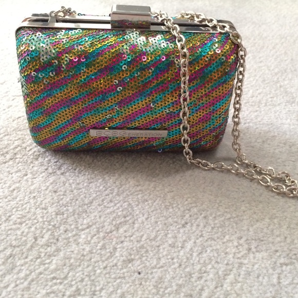 BCBGeneration party sequin clutch