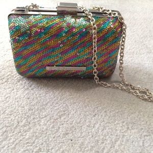 BCBGeneration party sequin clutch
