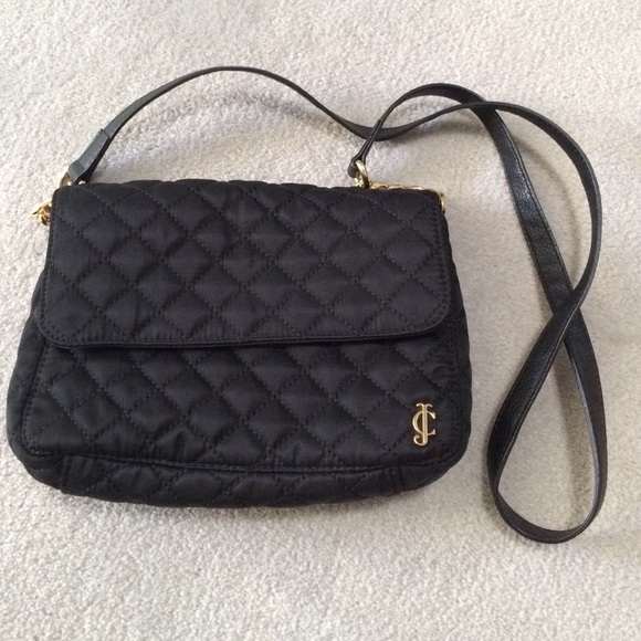Juicy couture black quilted cross body