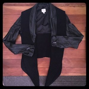 🎯SOLD🎯 Moto mixed media jacket