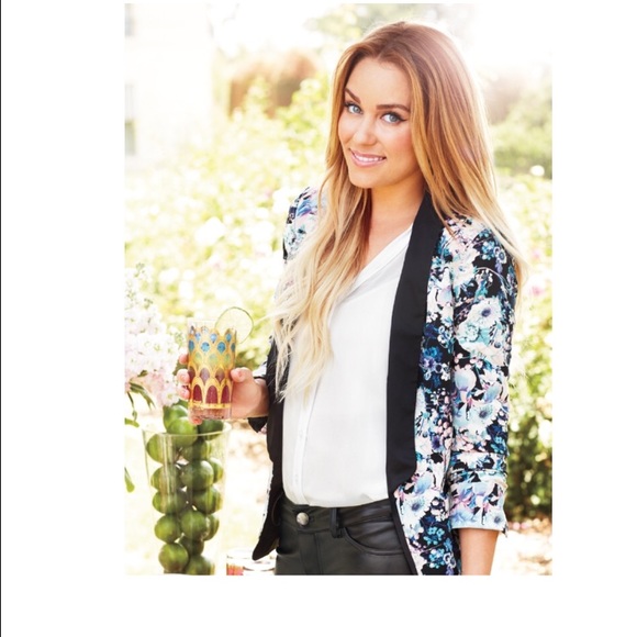 lauren conrad floral blazer