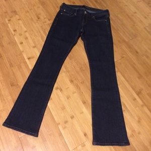 Express barely boot cut jeans