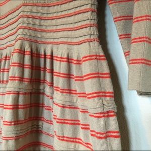 Anthro Striped Cotton Dress