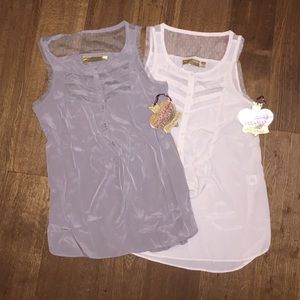 Two Vera wang tops. Both xsmall.
