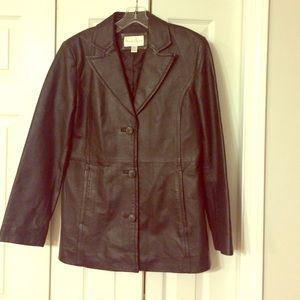 100% Leather Coat